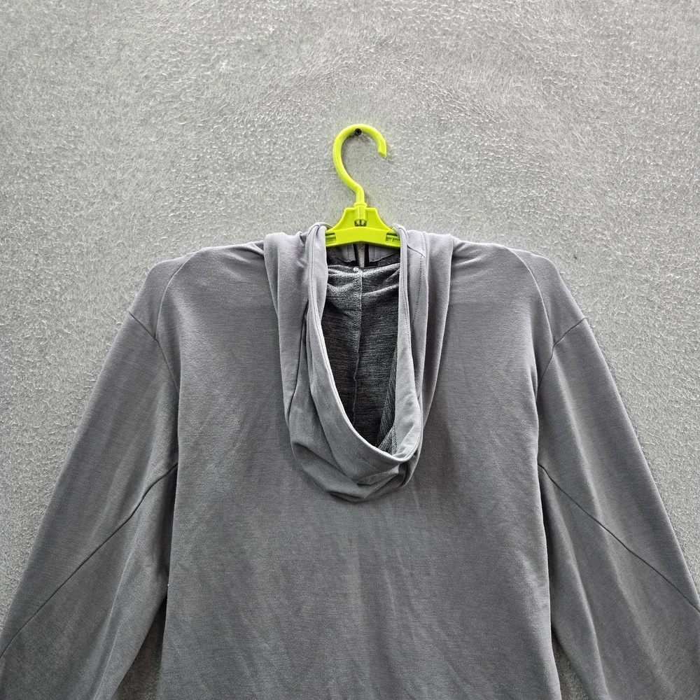 Nike Men Jacket M Gray Dri-Fit Activewear Zipper Logo Long Sleeve